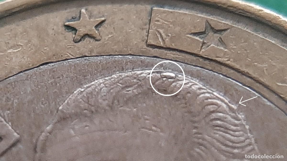 Monedas con errores: (ERROR-ESPA&Ntilde;A)(2021) 1 EURO CON EXCESOS DE METAL - Foto 5