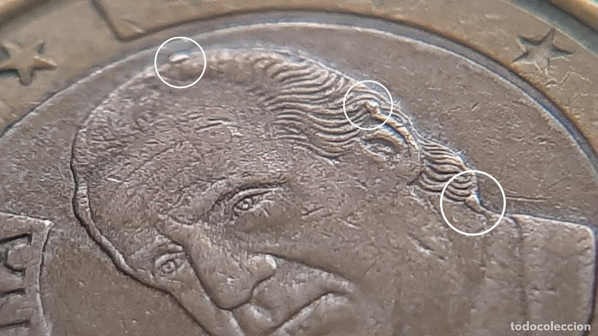 Monedas con errores: (ERROR-ESPA&Ntilde;A)(2021) 1 EURO CON EXCESOS DE METAL - Foto 13