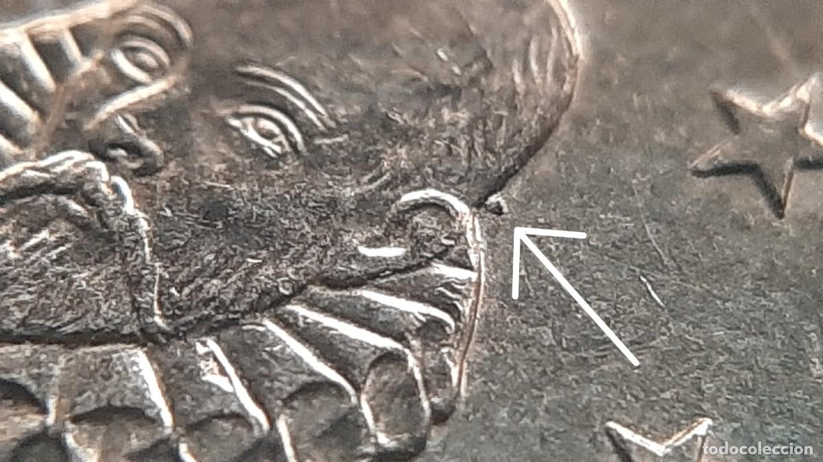 Monedas con errores: (ERROR-ESPA&Ntilde;A)(2023) 20 C&Eacute;NTIMOS DE EURO EXCESO DE METAL EN CABEZA - Foto 2