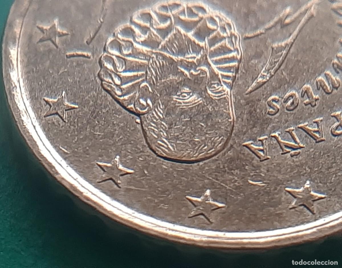 Monedas con errores: (ERROR-ESPA&Ntilde;A)(2023) 20 C&Eacute;NTIMOS DE EURO EXCESO DE METAL EN CABEZA - Foto 12