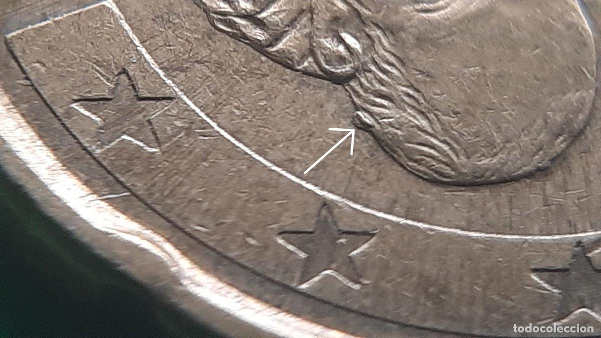 Monedas con errores: (ERROR-ESPA&Ntilde;A)(1999) 20 C&Eacute;NTIMOS DE EURO EXCESO DE METAL EN CABEZA - Foto 3