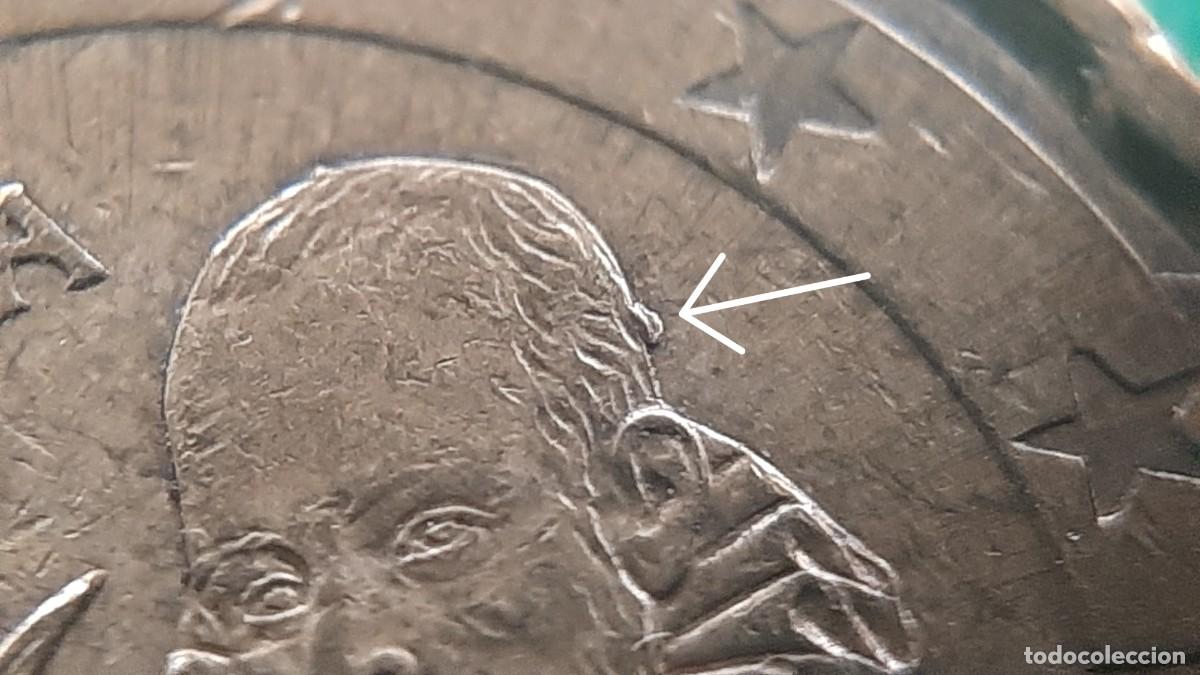 Monedas con errores: (ERROR-ESPA&Ntilde;A)(1999) 20 C&Eacute;NTIMOS DE EURO EXCESO DE METAL EN CABEZA - Foto 5
