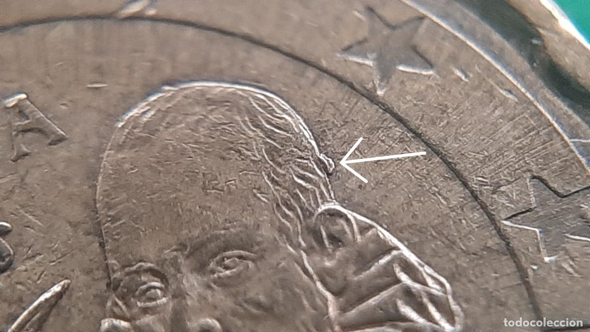 Monedas con errores: (ERROR-ESPA&Ntilde;A)(1999) 20 C&Eacute;NTIMOS DE EURO EXCESO DE METAL EN CABEZA - Foto 7