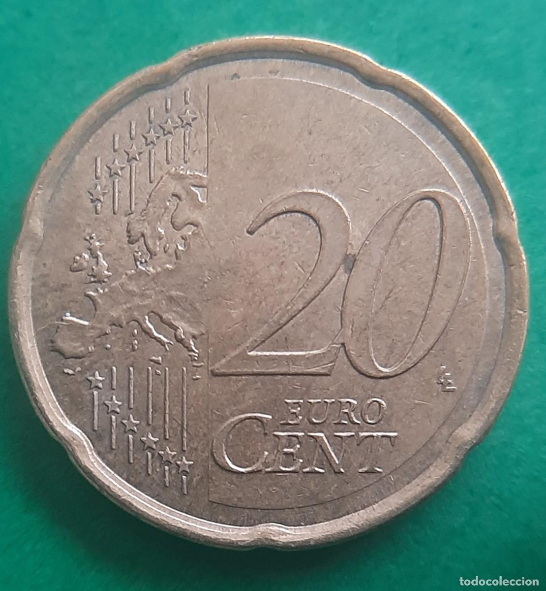 Monedas con errores: (ERROR-ESPA&Ntilde;A)(2016) 20 C&Eacute;NTIMOS DE EURO EXCESO DE METAL EN MAPA DE GRECIA - Foto 6
