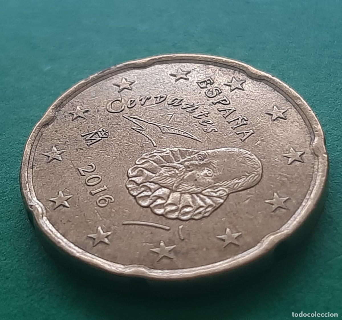 Monedas con errores: (ERROR-ESPA&Ntilde;A)(2016) 20 C&Eacute;NTIMOS DE EURO EXCESO DE METAL EN MAPA DE GRECIA - Foto 10