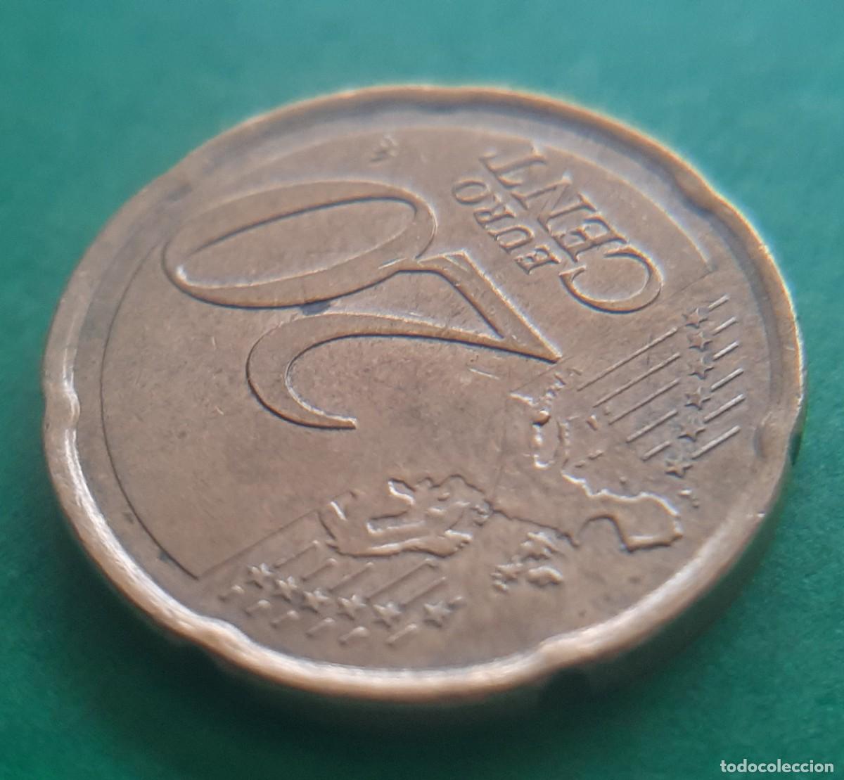 Monedas con errores: (ERROR-ESPA&Ntilde;A)(2016) 20 C&Eacute;NTIMOS DE EURO EXCESO DE METAL EN MAPA DE GRECIA - Foto 13