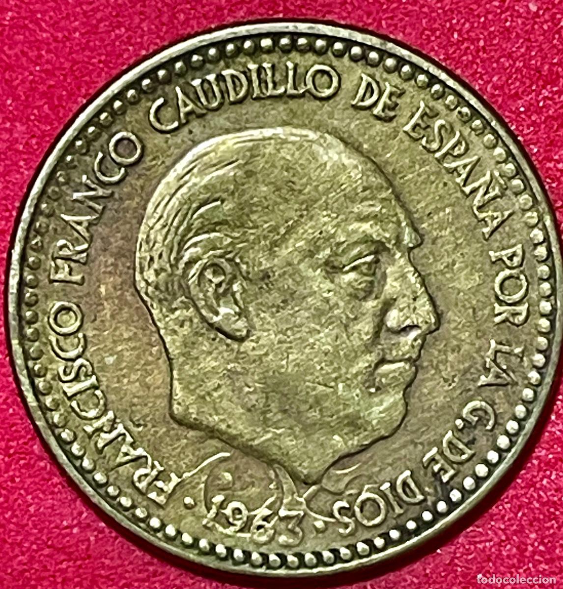Monedas con errores: * ERROR * 1 peseta a&ntilde;o 1963*66 - Foto 1