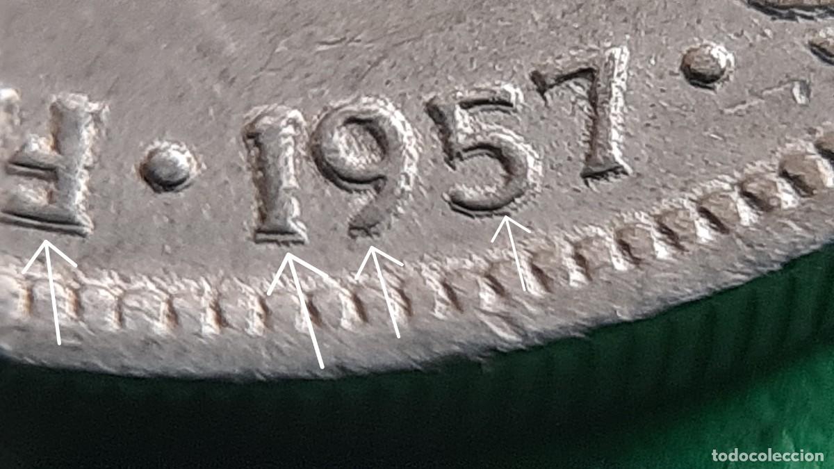 Monedas con errores: (ERROR-ESPA&Ntilde;A)(1957*73) 5 PESETAS CON ERROR LEYENDA REMARCADA EN ANVERSO - Foto 1