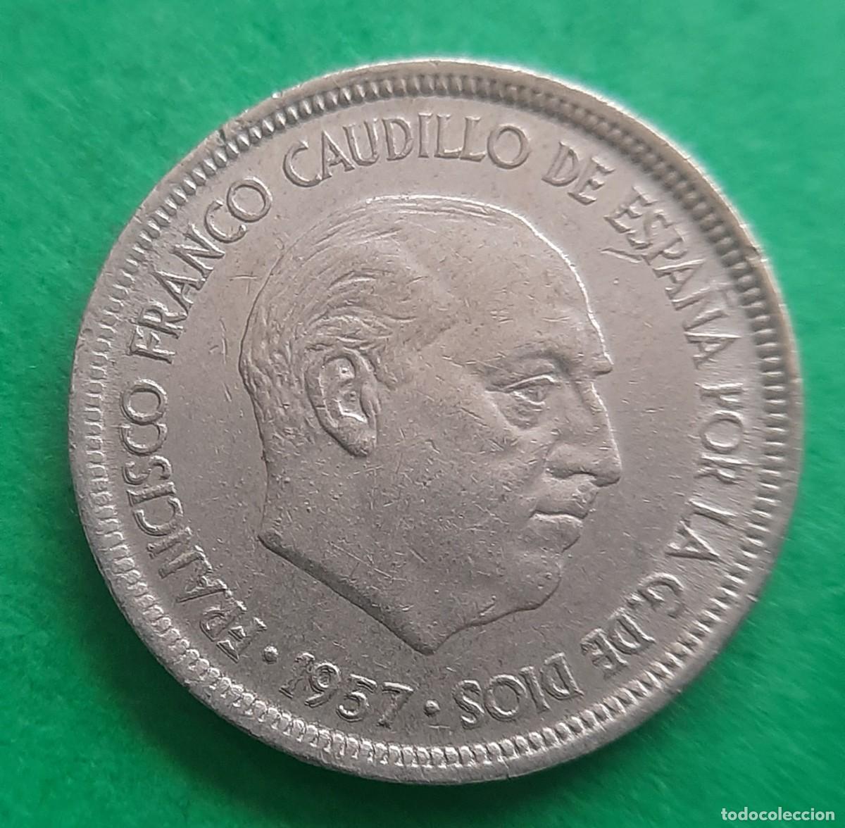 Monedas con errores: (ERROR-ESPA&Ntilde;A)(1957*73) 5 PESETAS CON ERROR LEYENDA REMARCADA EN ANVERSO - Foto 10