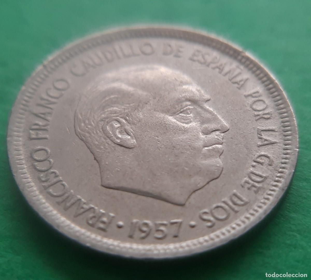 Monedas con errores: (ERROR-ESPA&Ntilde;A)(1957*73) 5 PESETAS CON ERROR LEYENDA REMARCADA EN ANVERSO - Foto 11