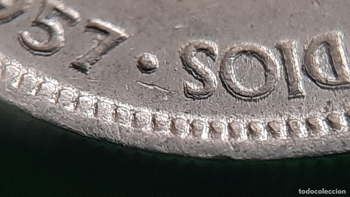 Monedas con errores: (ERROR-ESPA&Ntilde;A)(1957*73) 5 PESETAS CON ERROR LEYENDA REMARCADA EN ANVERSO - Foto 15