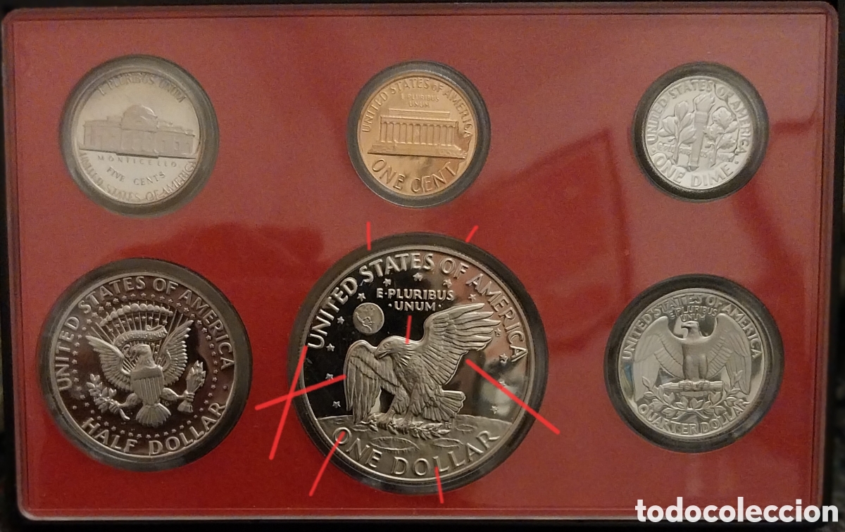 Monedas con errores: ERROR Set PROOF EEUU 1978. - Foto 1