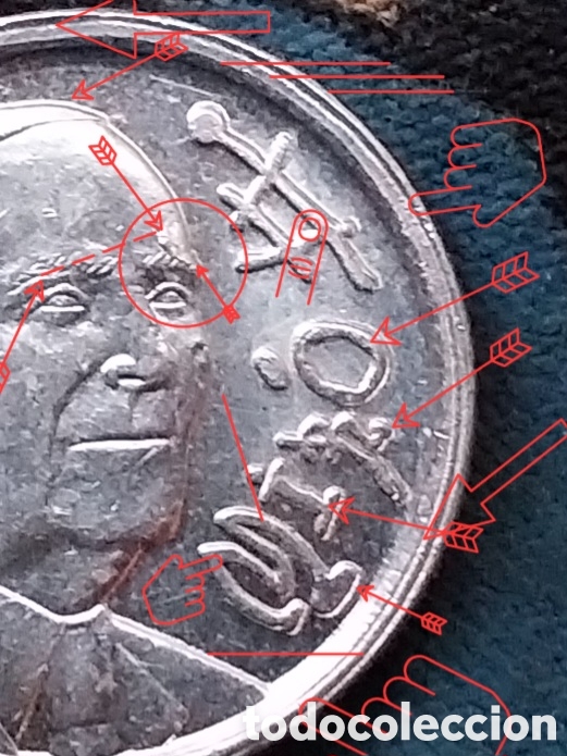 Monedas con errores: 10ptas Espa&ntilde;a 1993 FASTINANTE ERROR - Foto 4