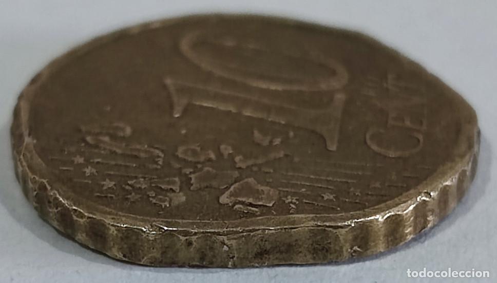 Monedas con errores: 10 CENTIMOS DE EURO CON ERROR, DEFECTUOSA, MONEDA DE ESPA&Ntilde;A CERVANTES 2005 - Foto 5