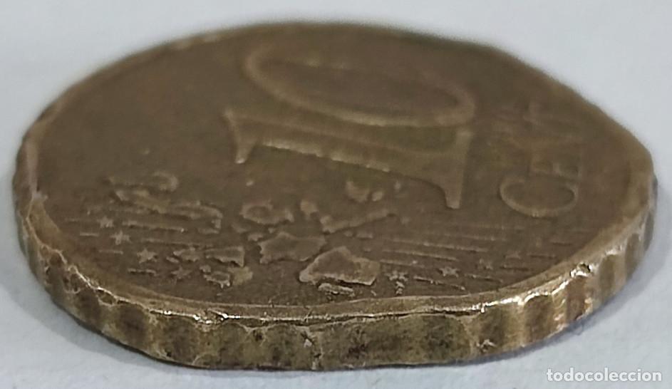 Monedas con errores: 10 CENTIMOS DE EURO CON ERROR, DEFECTUOSA, MONEDA DE ESPA&Ntilde;A CERVANTES 2005 - Foto 6