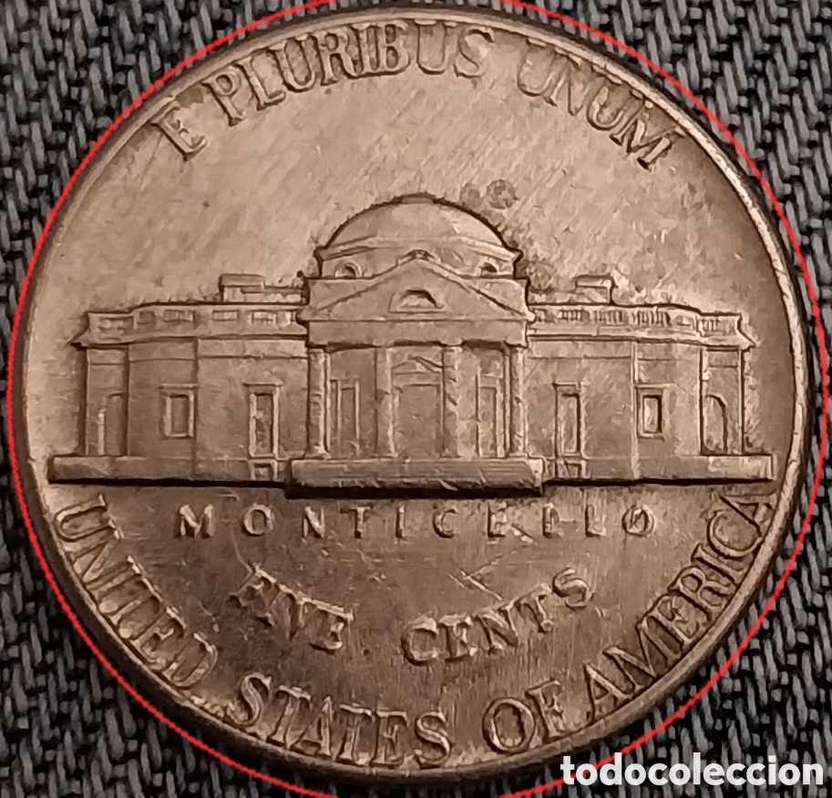Monedas con errores: FIVE CENT 1971 Estados Unidos ERROR - Foto 3
