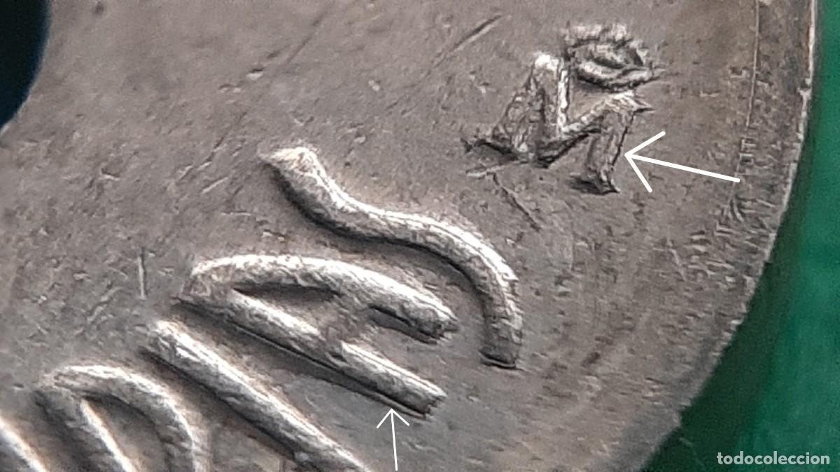 Monedas con errores: (ERROR-ESPA&Ntilde;A) LOTE DE MONEDAS DE 25 PESETAS CON ERRORES - Foto 6