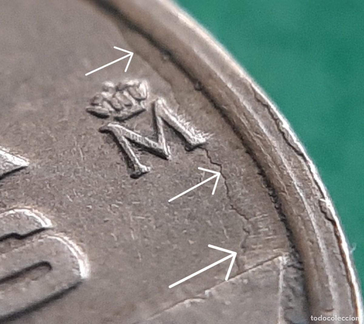 Monedas con errores: (ERROR-ESPA&Ntilde;A) LOTE DE MONEDAS DE 25 PESETAS CON ERRORES - Foto 17