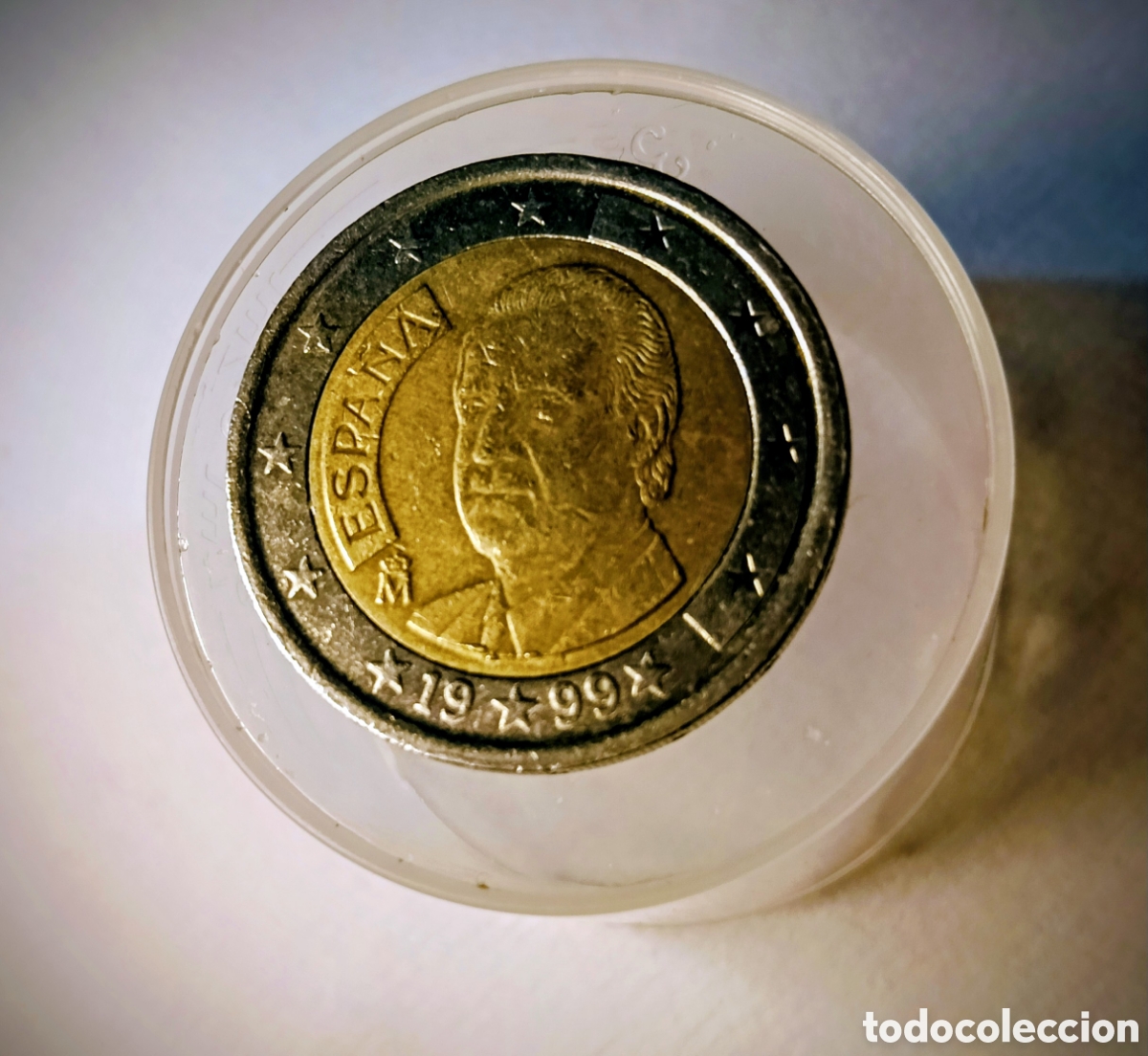 Monedas con errores: 2 &euro; Espa&ntilde;a 1999 error. - Foto 2