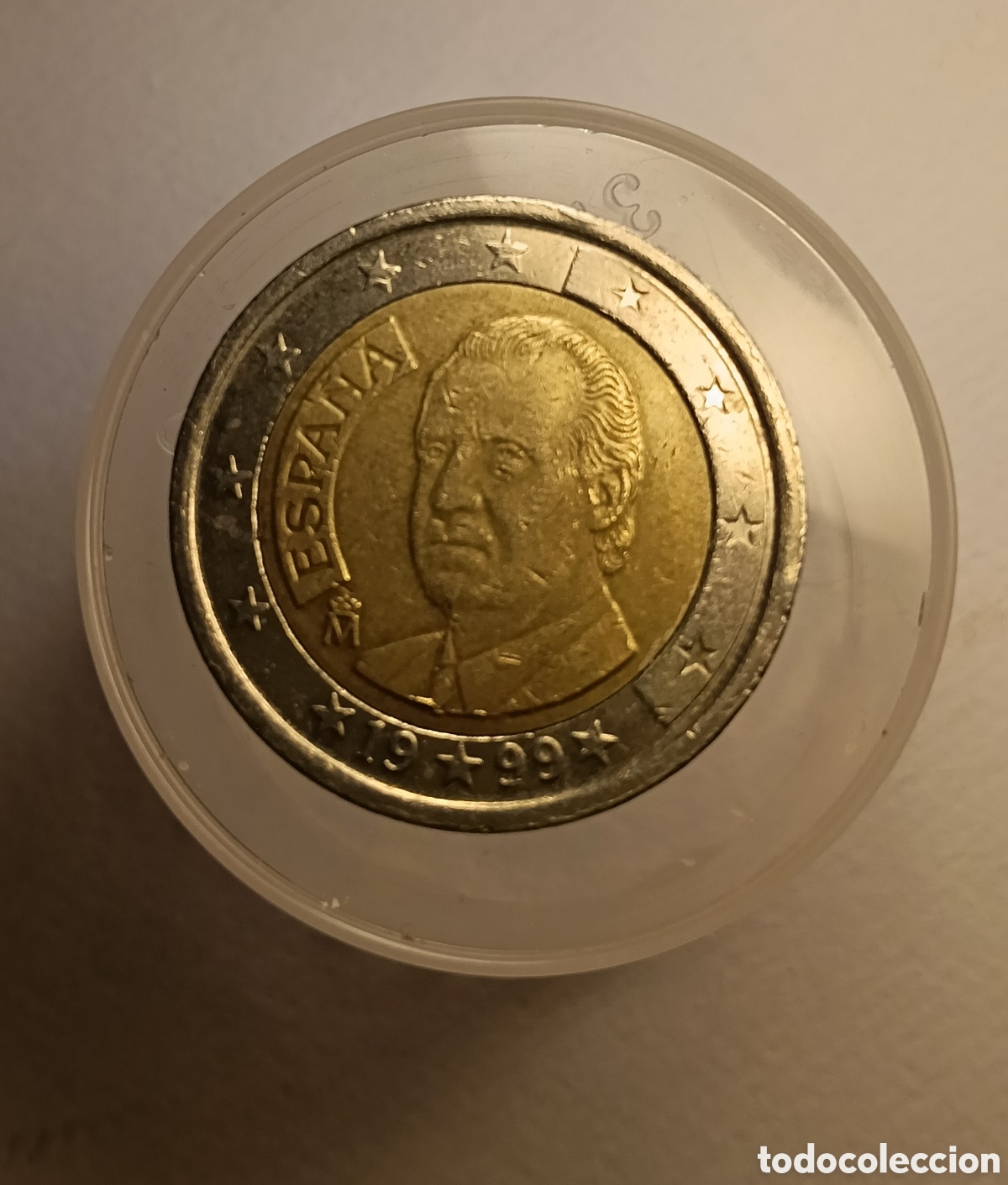 Monedas con errores: 2 &euro; Espa&ntilde;a 1999 error. - Foto 1