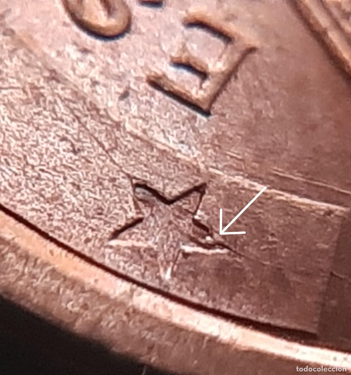 Monedas con errores: (ERROR-ESPA&Ntilde;A)(2004) 2 C&Eacute;NTIMOS DE EURO CON EXCESOS DE METAL EN LAS ESTRELLAS - Foto 10