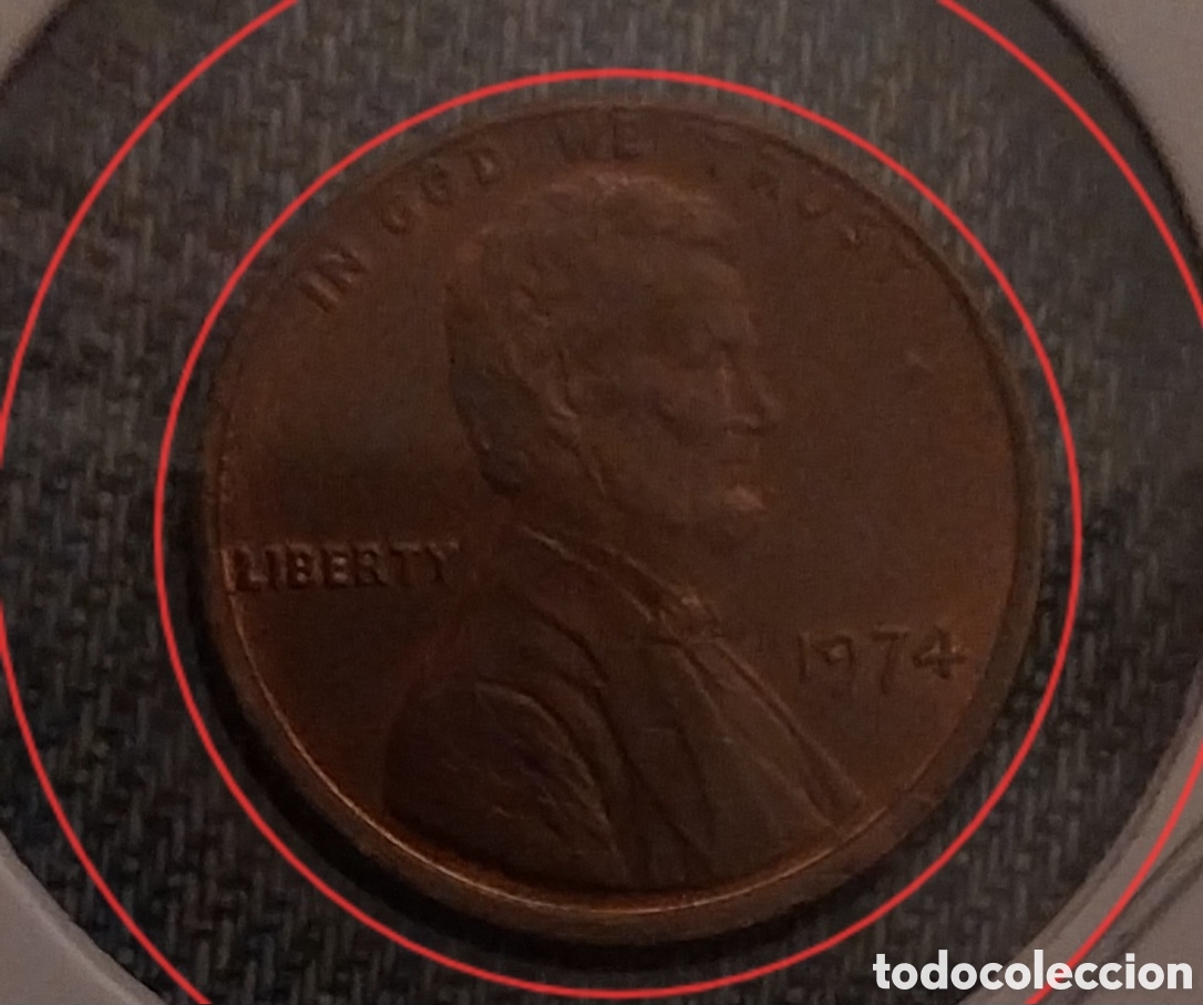 Monedas con errores: ERRORES ONE CENT 1974 EEUU - Foto 4