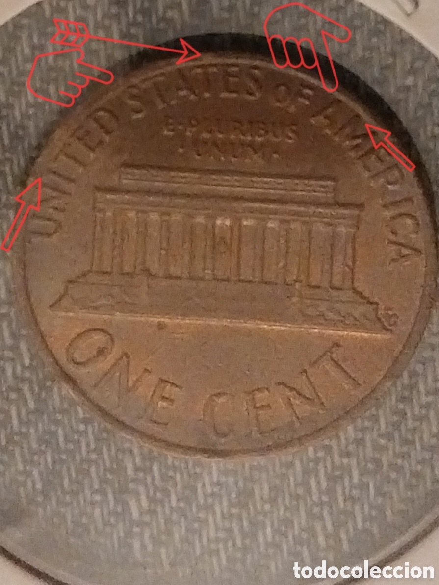 Monedas con errores: ERRORES ONE CENT 1974 EEUU - Foto 1