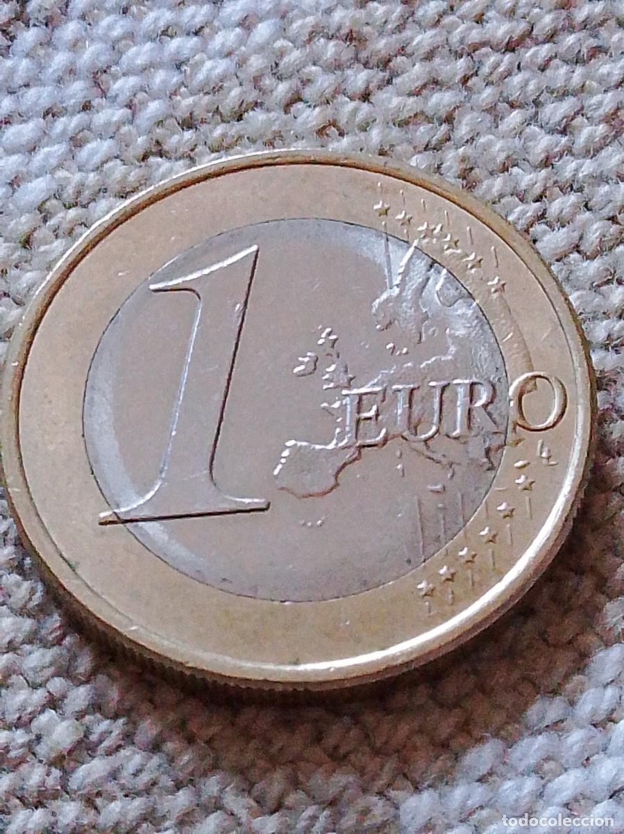Monedas con errores: Moneda error 1 euro Espa&ntilde;a 2018 - Foto 3