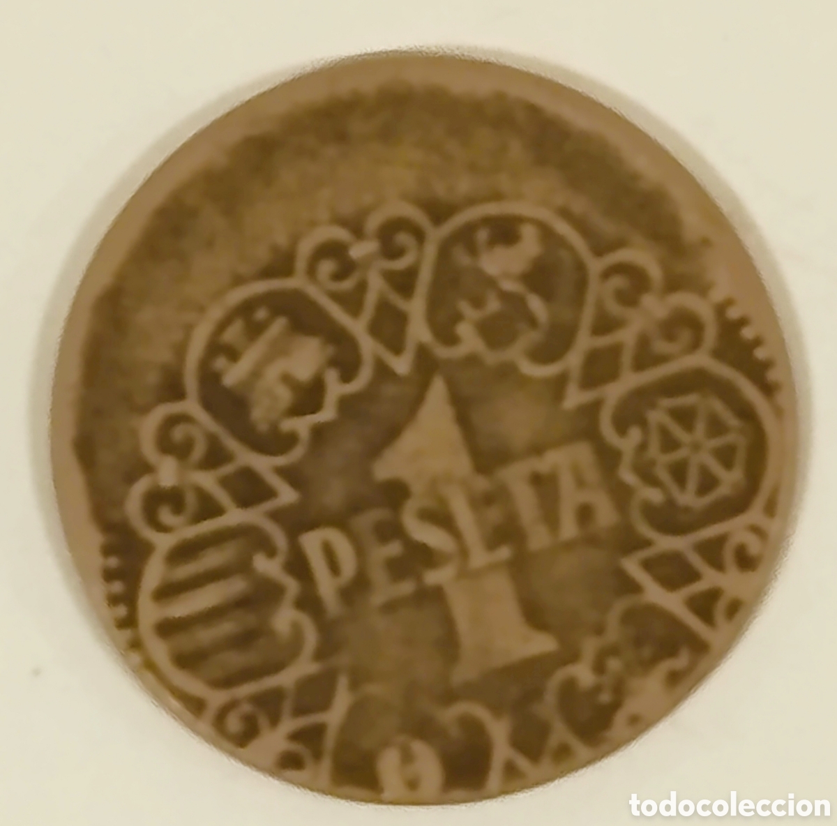Monedas con errores: Moneda de 1 peseta de 1944 con error - Foto 1