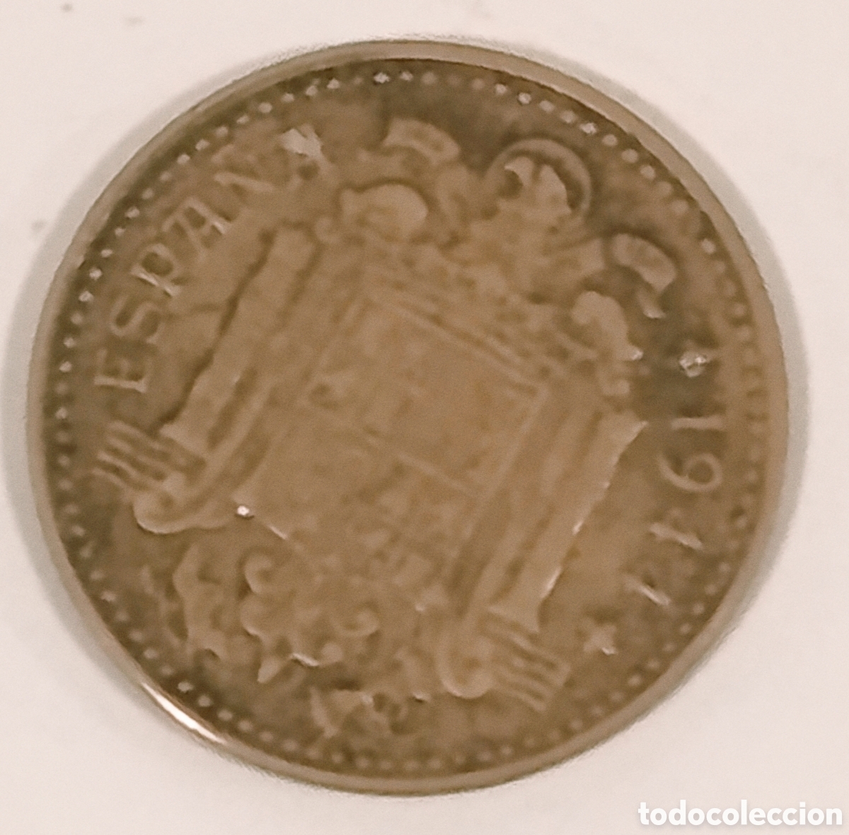 Monedas con errores: Moneda 1 peseta 1944 con error - Foto 2