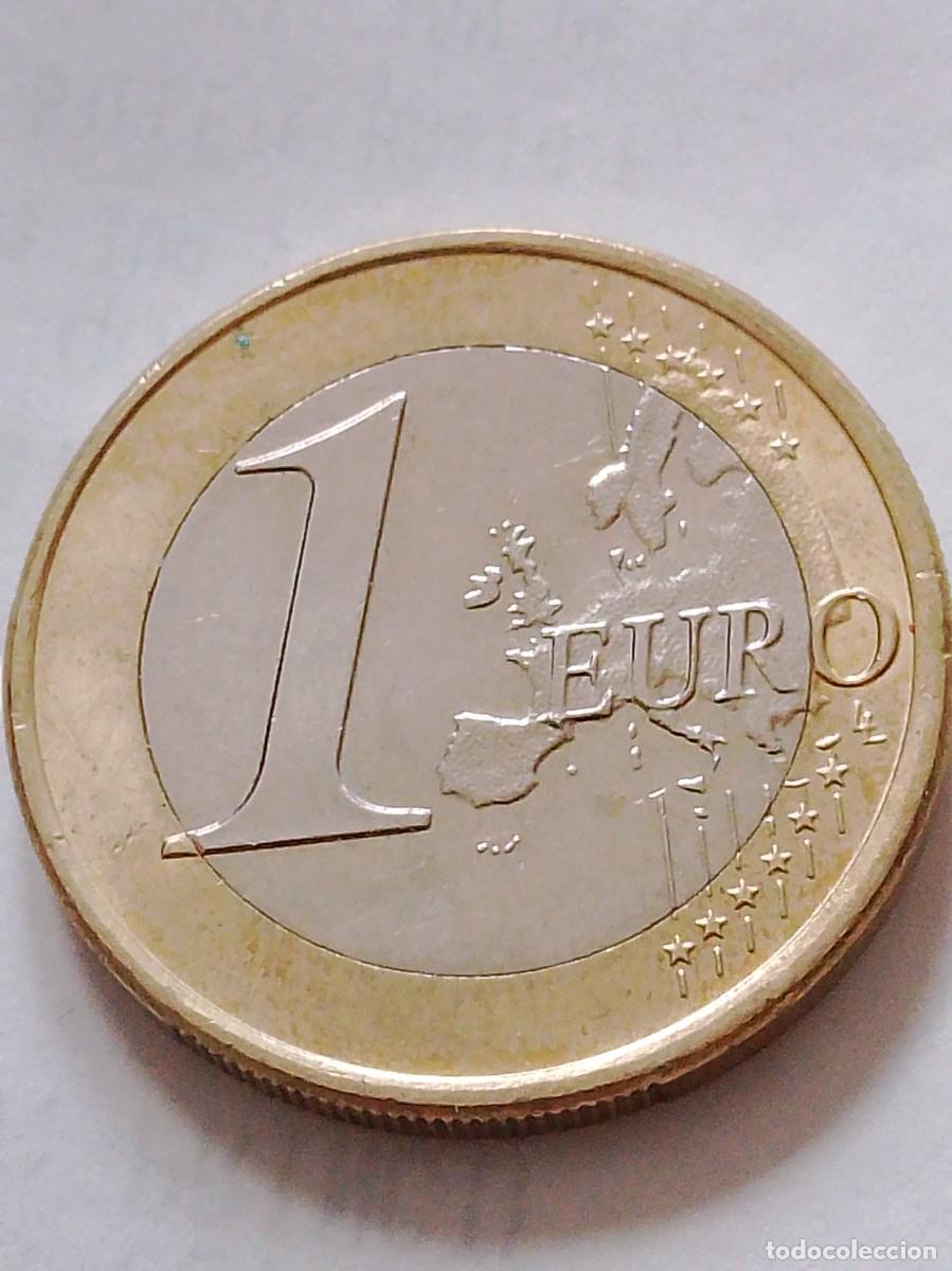 Monedas con errores: Moneda 1 euro Espa&ntilde;a 2023 error . - Foto 3