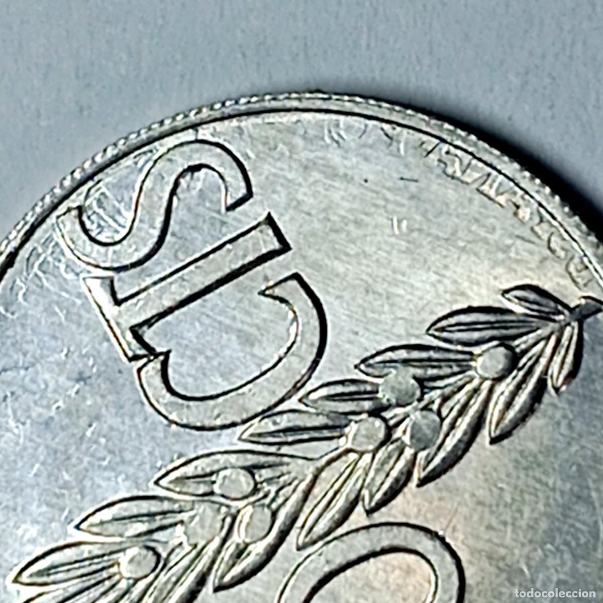 Monedas con errores: ⚜️ # BAT2 4. M&uacute;ltiples errores. 50 c&eacute;ntimos 1966 *73 S/C. Segmentada, repintes, estriada - Foto 3