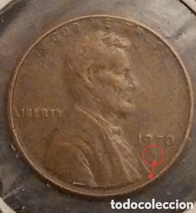 Monedas con errores: ONE CENT EEUU 1970 CECA &rdquo; D &rdquo; ERROR. - Foto 3