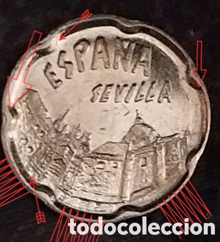 Monedas con errores: ERROR 50PTAS 1990 DOUBLED-DIE. - Foto 4