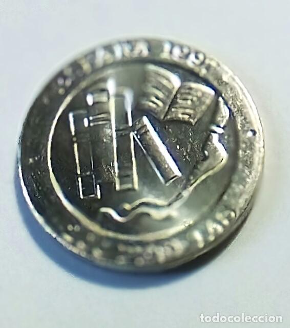 Monedas con errores: Variante error 200 pts 1997 Espa&ntilde;a remarcado texto anverso y ceca diferente s/c de bolsa - Foto 2