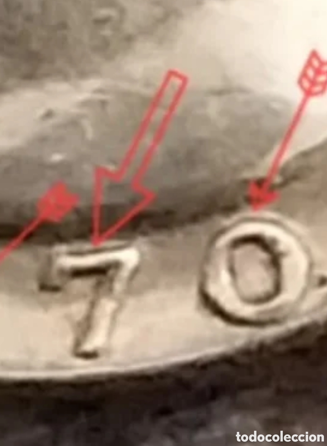 Monedas con errores: CUARTO DOLLAR 1970 CECA D ERROR - Foto 6