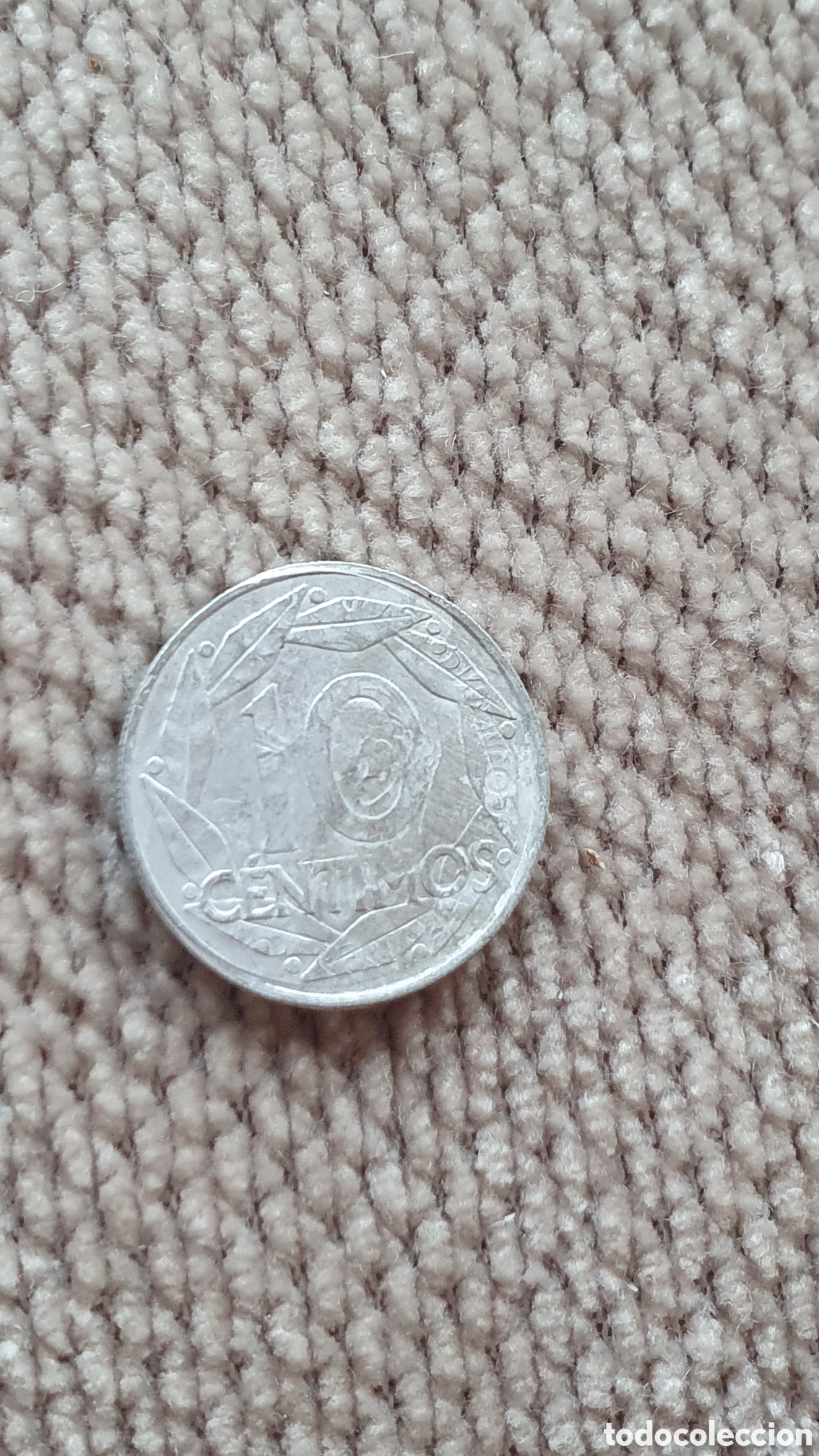 Monedas con errores: Moneda 10 centimos Espa&ntilde;a error doble impresi&oacute;n - Foto 2