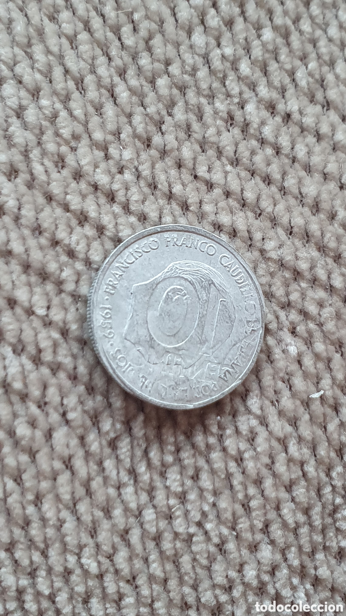 Monedas con errores: Moneda 10 centimos Espa&ntilde;a error doble impresi&oacute;n - Foto 1
