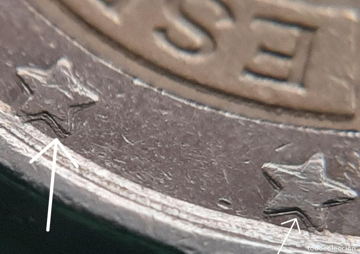 Monedas con errores: (ERROR-ESPA&Ntilde;A)(2002) 2 EUROS CON EXCESO DE METAL-REMARQUE - Foto 9