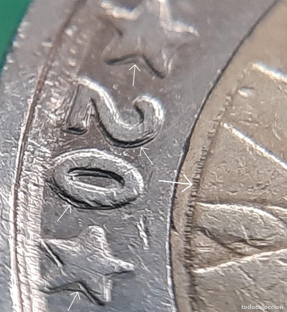Monedas con errores: (ERROR-ESPA&Ntilde;A)(2002) 2 EUROS CON EXCESO DE METAL-REMARQUE - Foto 12
