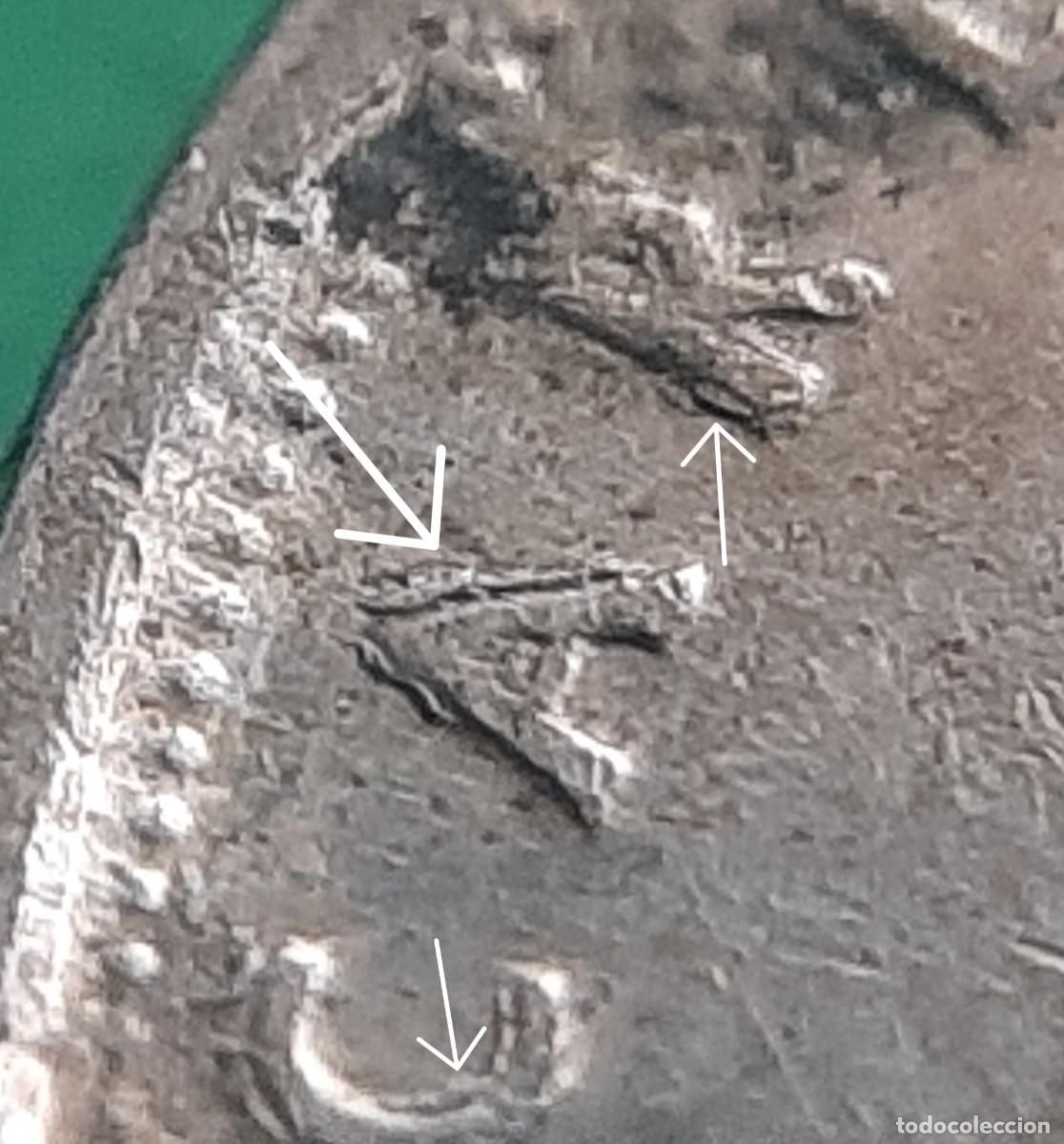 Monedas con errores: (ERROR-ESPA&Ntilde;A) LOTE DE 2 MONEDAS DE 10 PESETAS CON REMARQUE EN LEYENDA - Foto 3