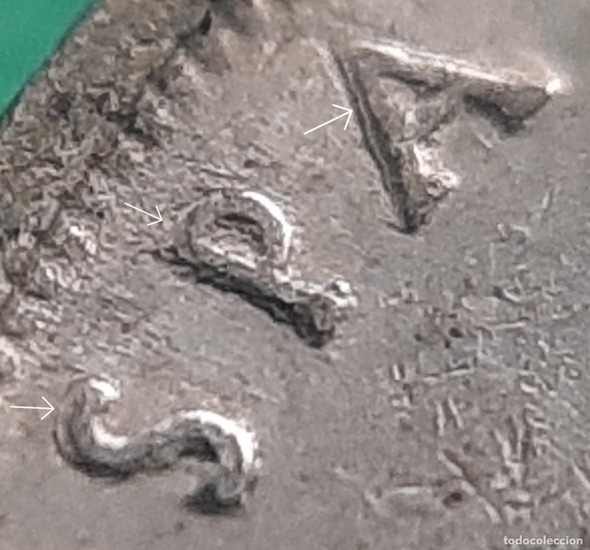 Monedas con errores: (ERROR-ESPA&Ntilde;A) LOTE DE 2 MONEDAS DE 10 PESETAS CON REMARQUE EN LEYENDA - Foto 8