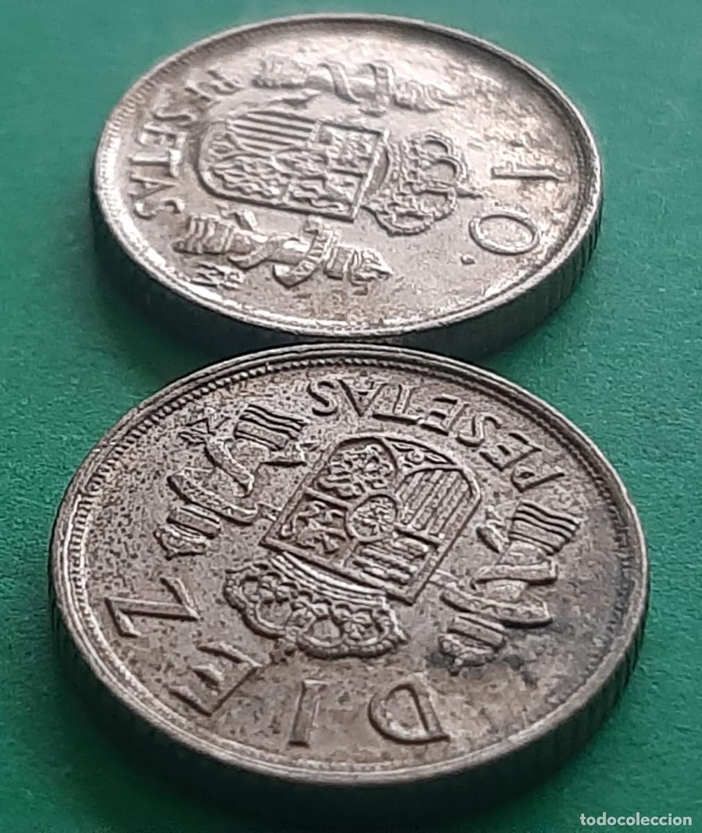 Monedas con errores: (ERROR-ESPA&Ntilde;A) LOTE DE 2 MONEDAS DE 10 PESETAS CON REMARQUE EN LEYENDA - Foto 13