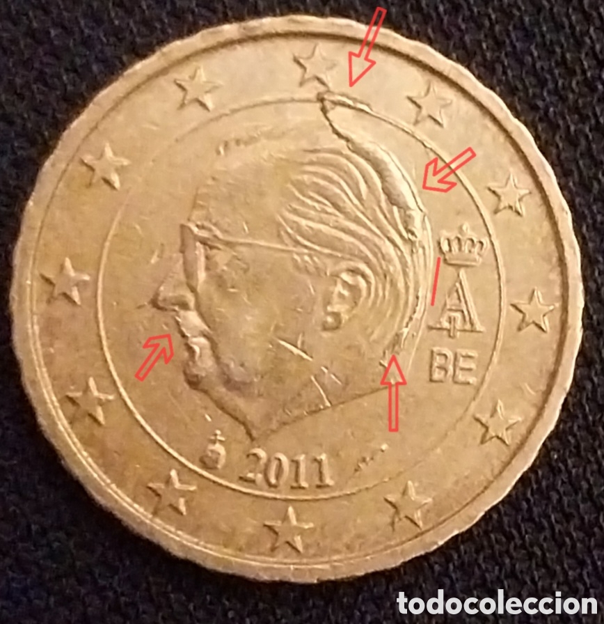 Monedas con errores: ERROR 10 cent B&eacute;lgica 2011 - Foto 1