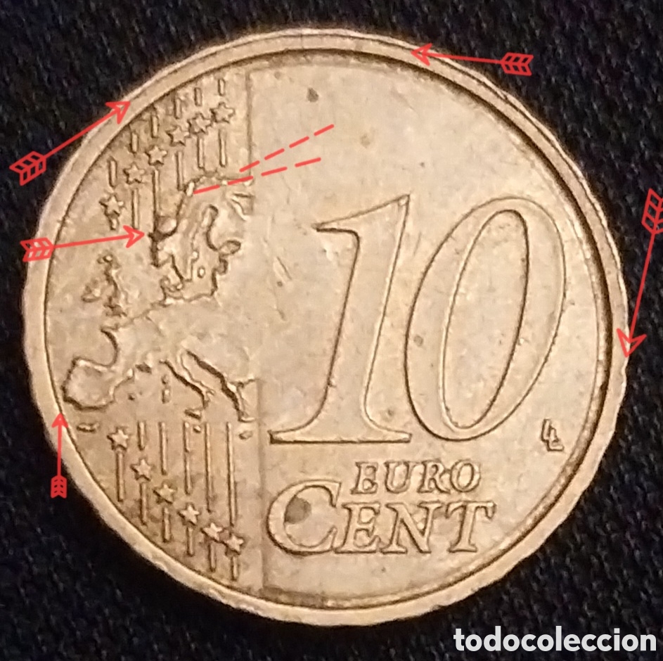 Monedas con errores: ERROR 10 cent B&eacute;lgica 2011 - Foto 5