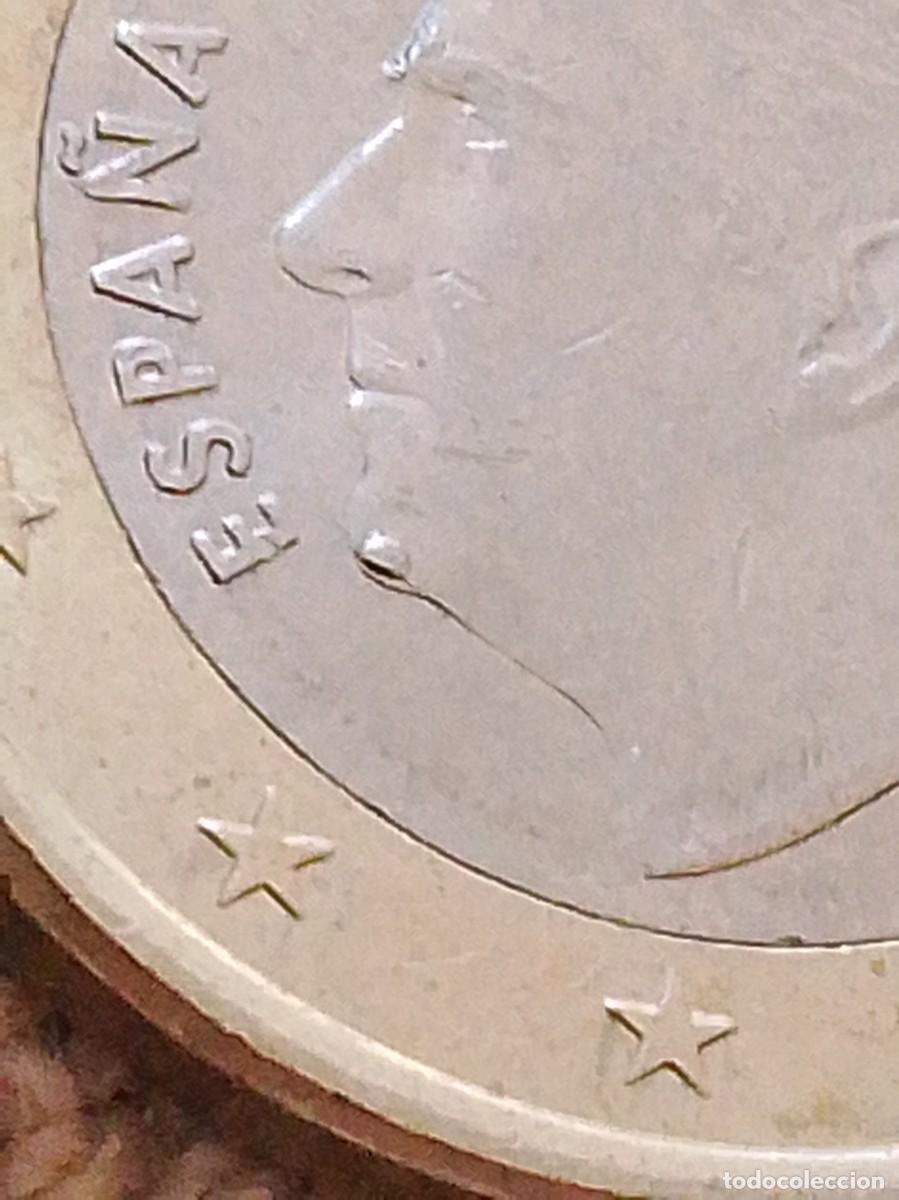 Monedas con errores: Moneda 1 euro Espa&ntilde;a 2023 error , unica - Foto 2