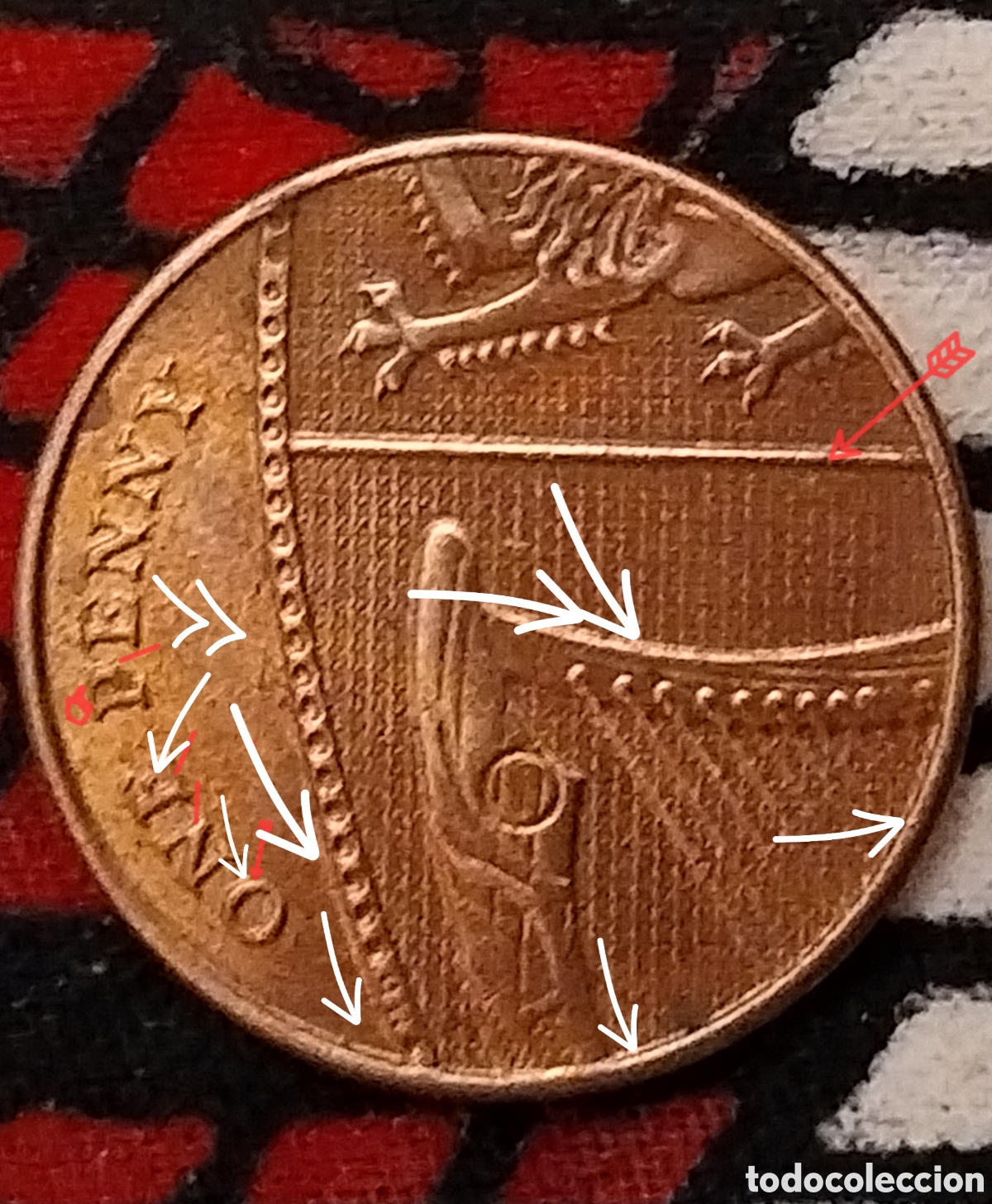 Monedas con errores: Impresionante ERROR De Acu&ntilde;aci&oacute;n Troquelado. - Foto 3