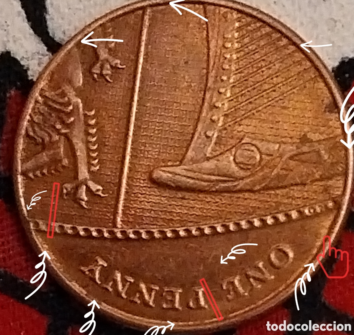 Monedas con errores: Impresionante ERROR De Acu&ntilde;aci&oacute;n Troquelado. - Foto 4