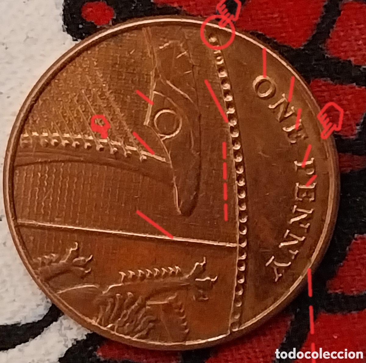 Monedas con errores: Impresionante ERROR De Acu&ntilde;aci&oacute;n Troquelado. - Foto 8