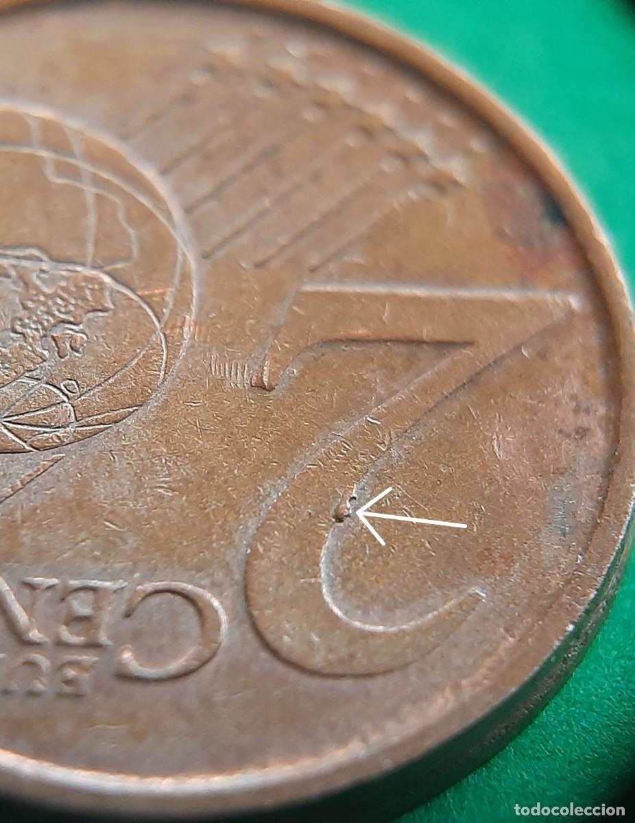 Monedas con errores: (ERROR-ESPA&Ntilde;A)(2000) 2 C&Eacute;NTIMOS CON ERROR. EXCESO DE METAL - Foto 21